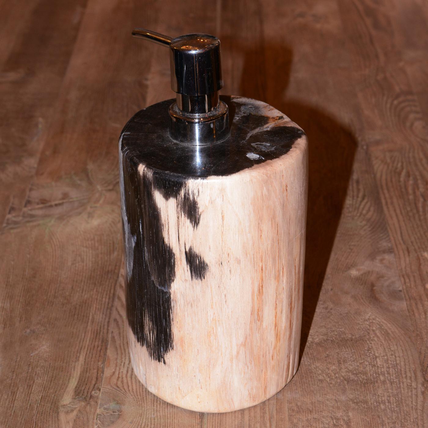 Indonesian Petrified Wood A Soap Dispenser For Sale