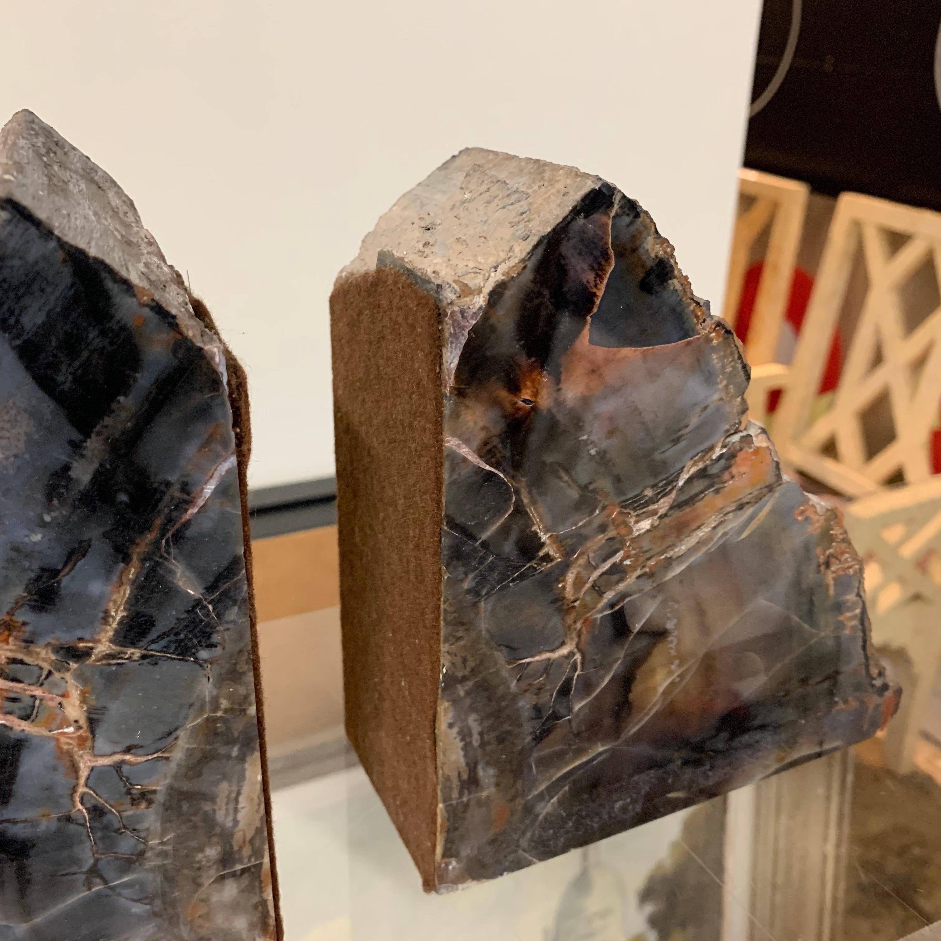 Petrified Wood Bookends For Sale 3