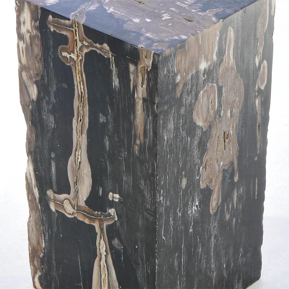 Petrified Wood N°G Side Table  In New Condition For Sale In Paris, FR