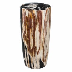 Petrified Wood Stump End Table