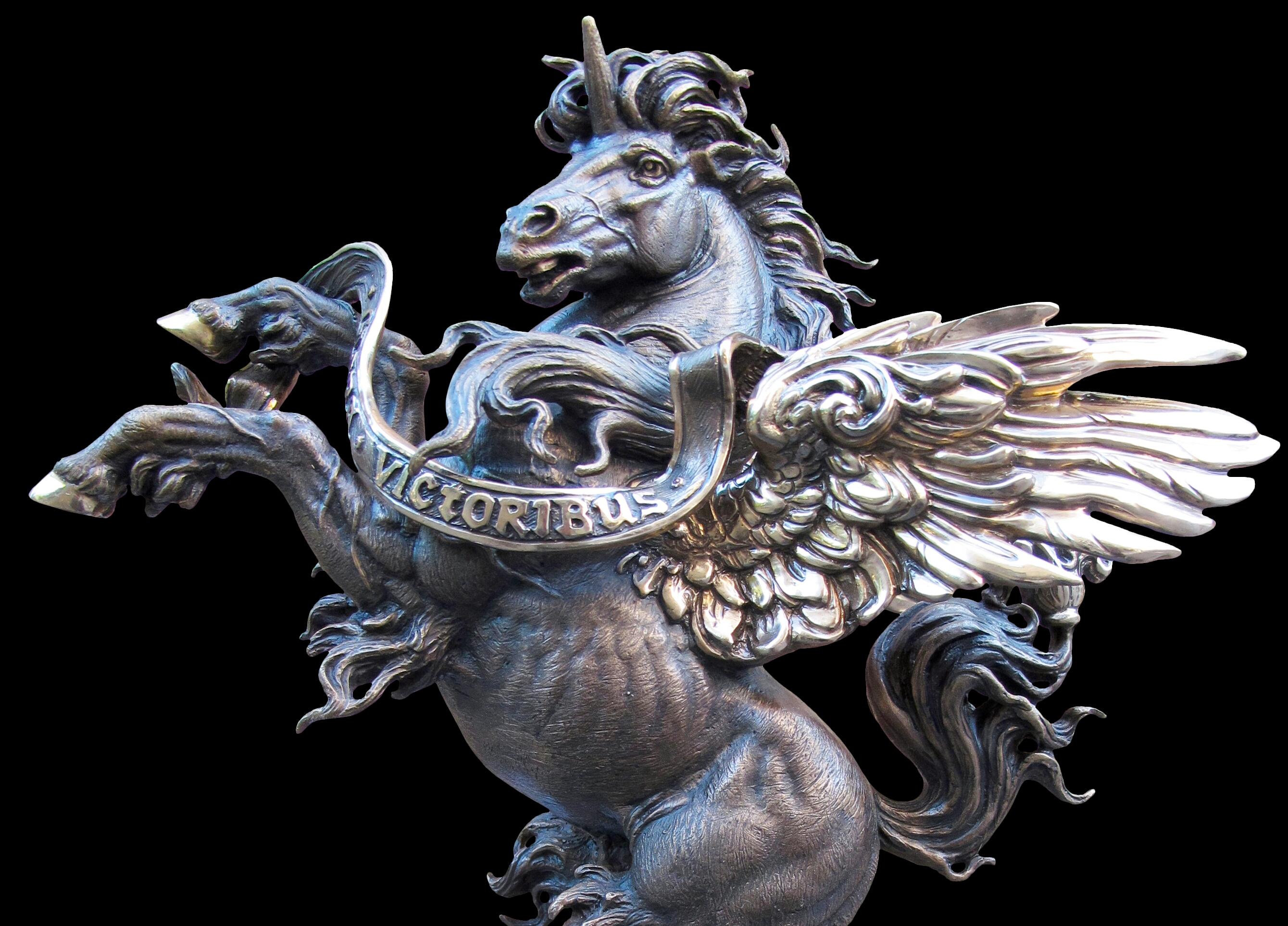 Herac
Pegasus (ancient Greek Pńүaboҫ) in ancient Greek mythology is a winged horse,
music favorite. Pegasi are magnificent aerial horses that often serve
Forces of Good. Pegasus flew across the sky with the speed of the wind, delivered Zeus to