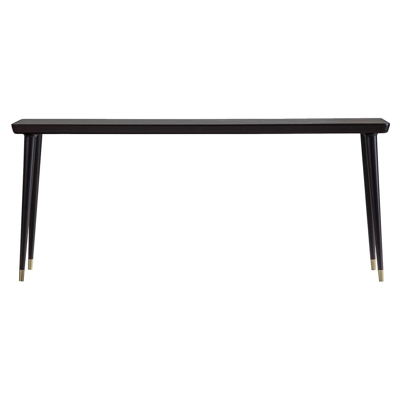 Tall And Narrow Iron Console Table at 1stDibs