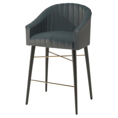 Petroil Leather Modern Uphostery Bar Stool