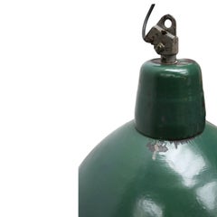 Petrol Enamel Vintage Industrial Pendant Light