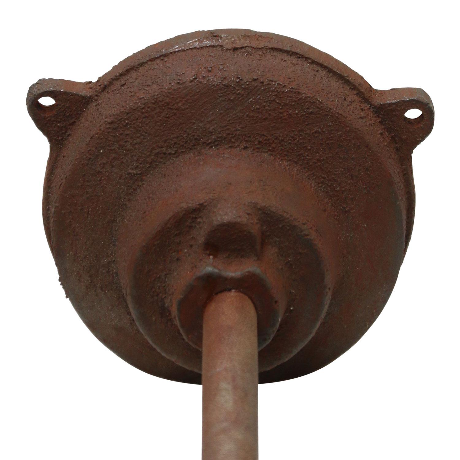 Polacco Applique a parete con smalto verde petrolio e vetro trasparente industriale d'epoca in vendita