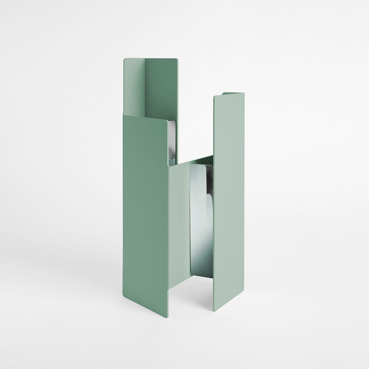 Petrol Green Fugit Vase by Mason Editions For Sale 9