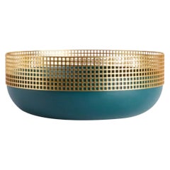 Petrol Green Low Vase by Mason Editions