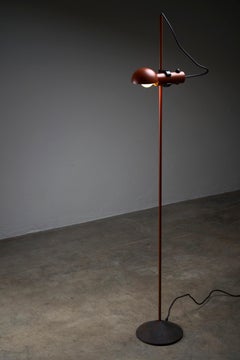 Petrol Red Floor Lamp by Raul Barbieri & Giorgio Maranelli for Tronconi