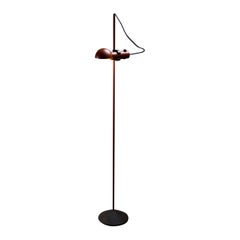 Lampadaire rouge pétrole de Raul Barbieri & Giorgio Maranelli pour Tronconi