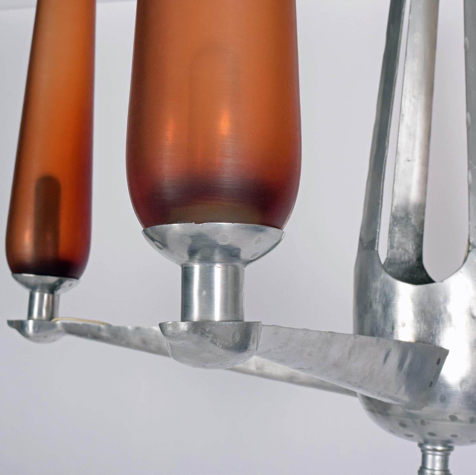 Petroleum Club of Houston Raro lampadario Venini Glass in vendita 4