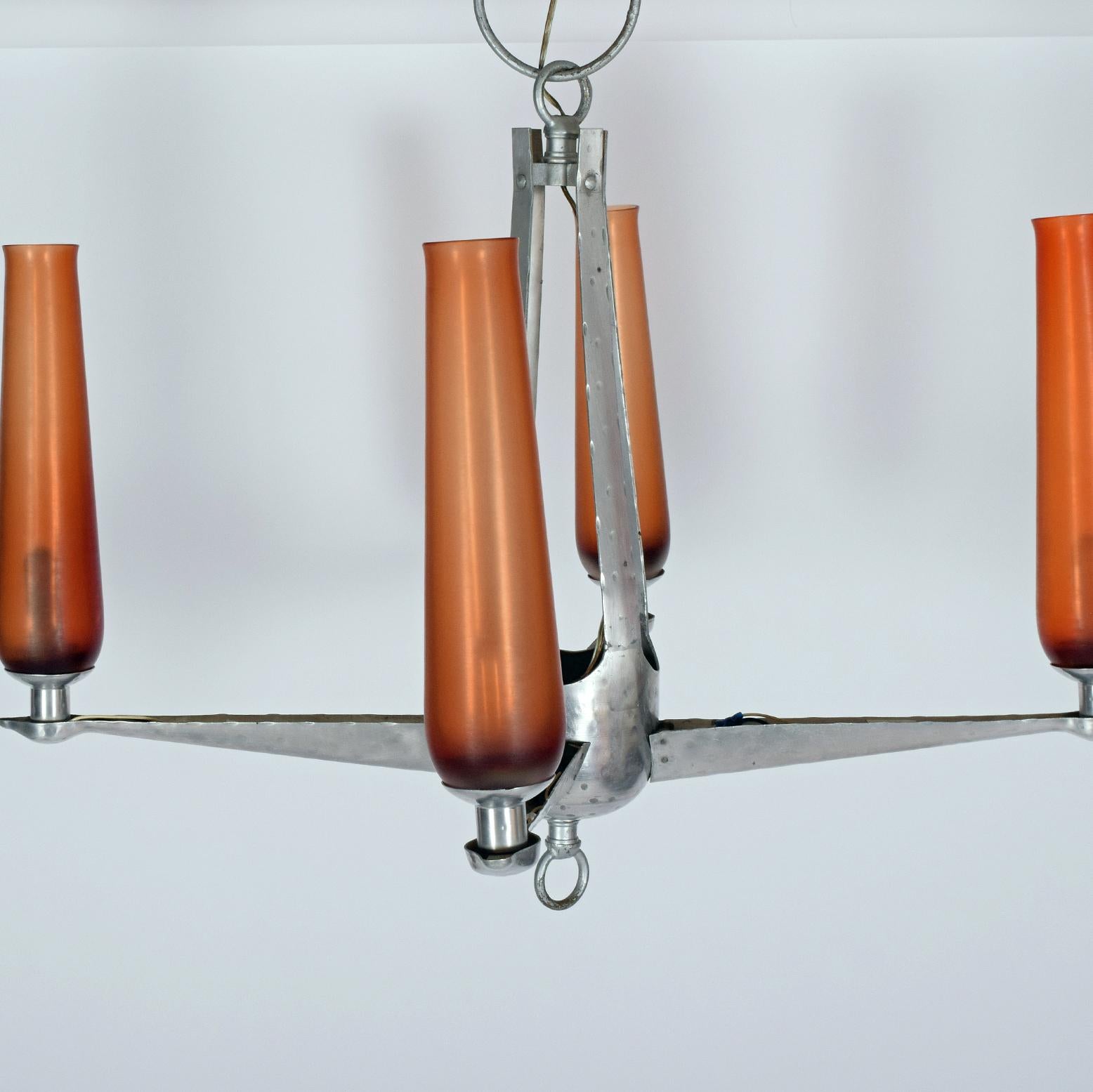 Petroleum Club of Houston Raro lampadario Venini Glass in vendita 6