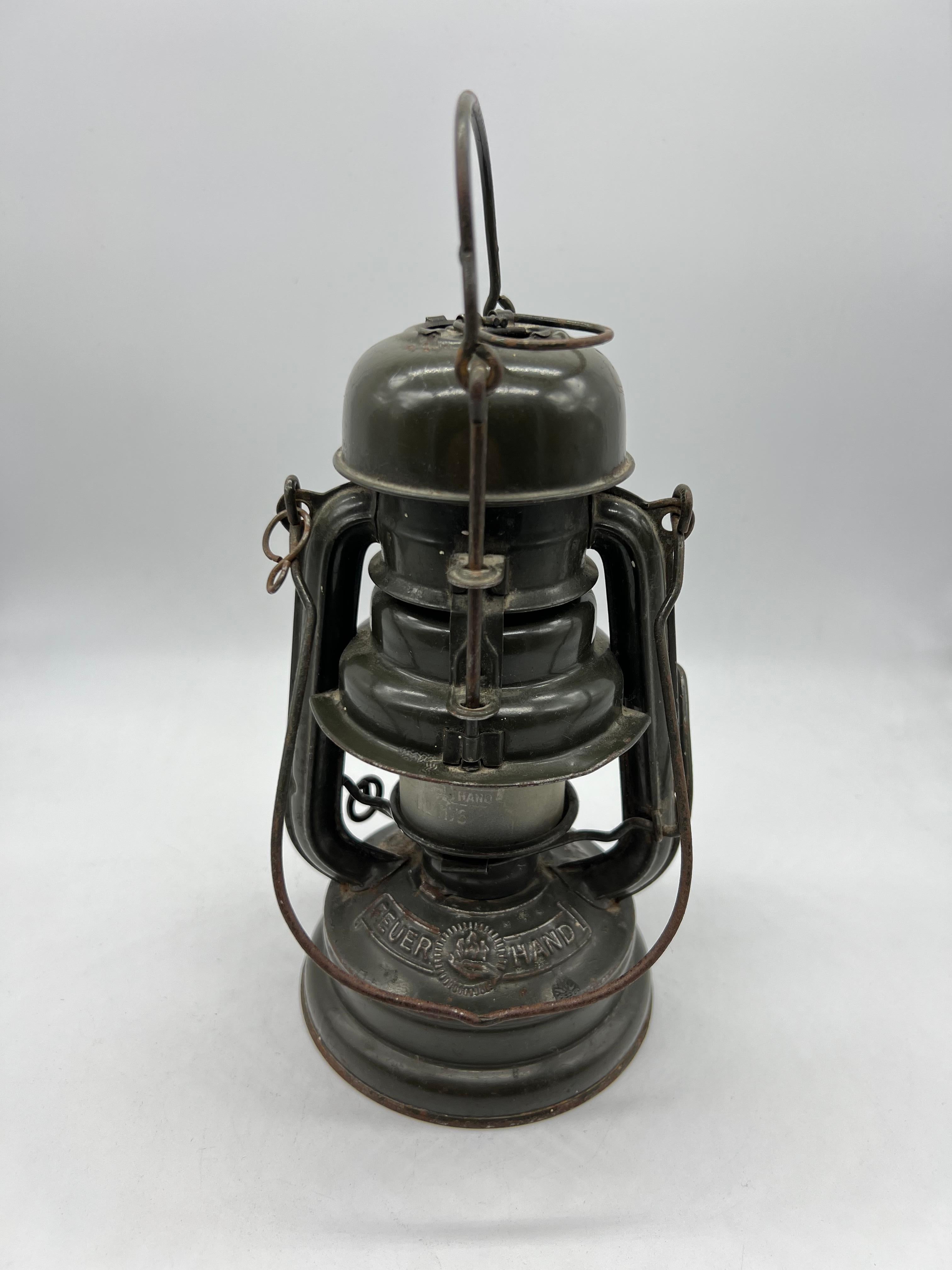 Petroleum Lamp Feuerhand 176 Lantern Jenaer Glass 4