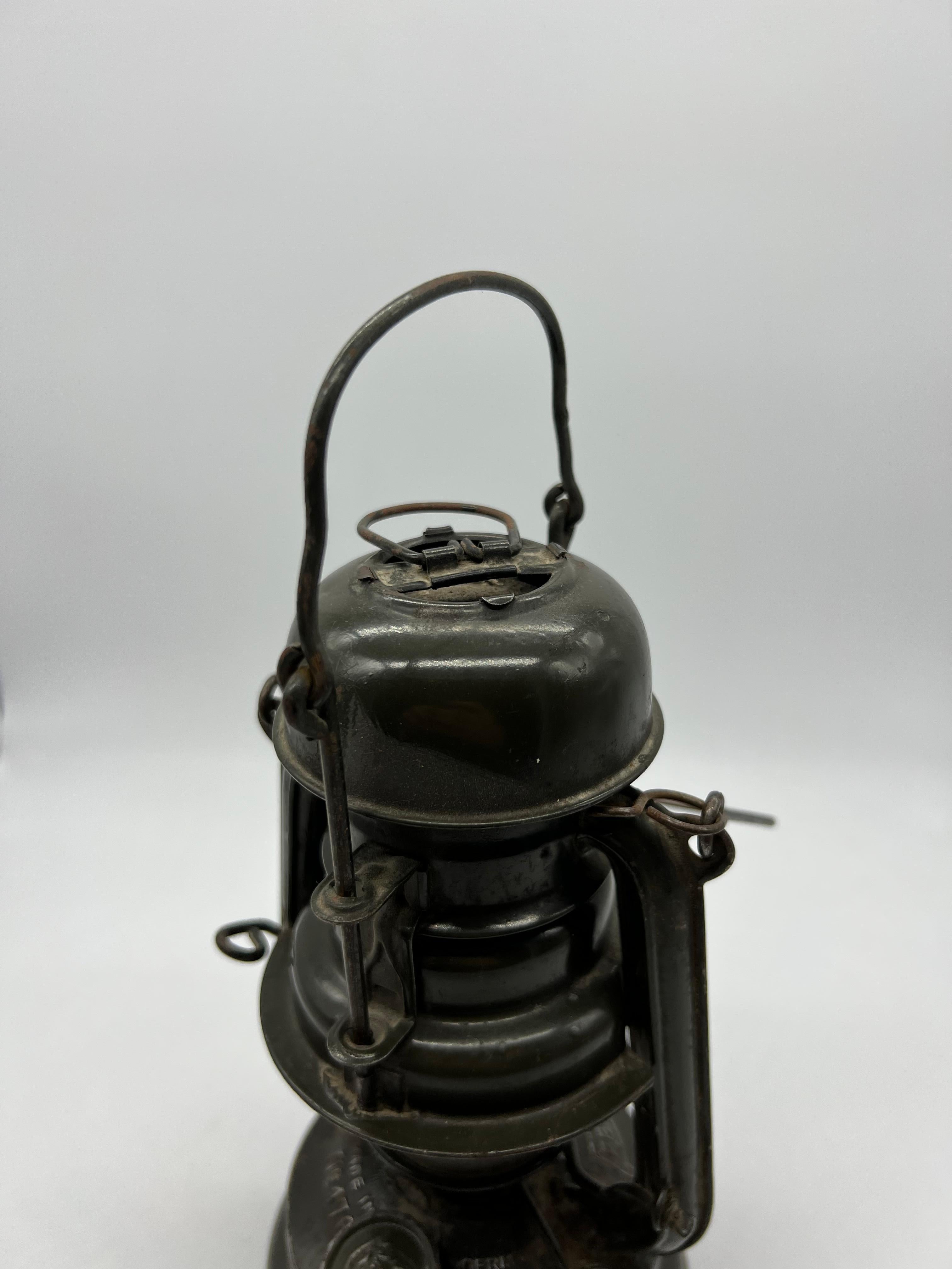 Early 20th Century Petroleum Lamp Feuerhand 176 Lantern Jenaer Glass