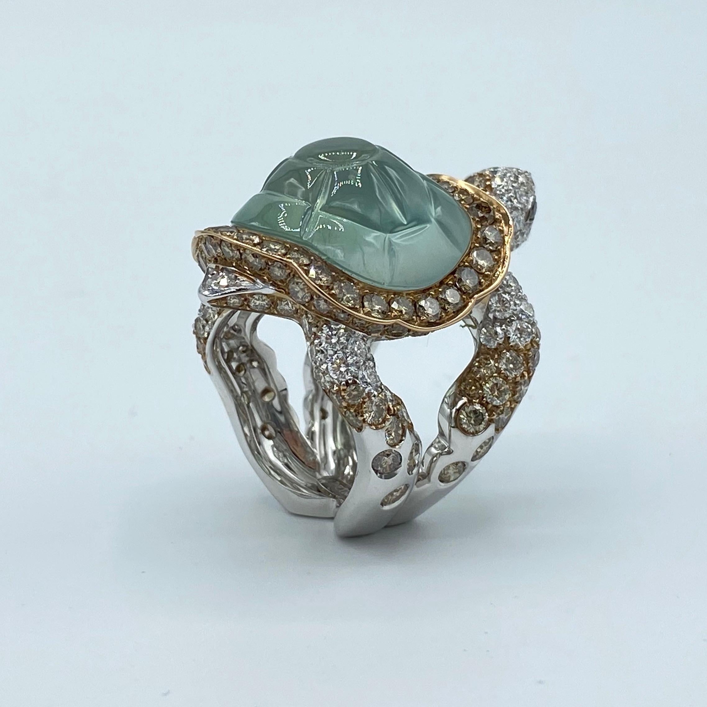 turtle diamond ring