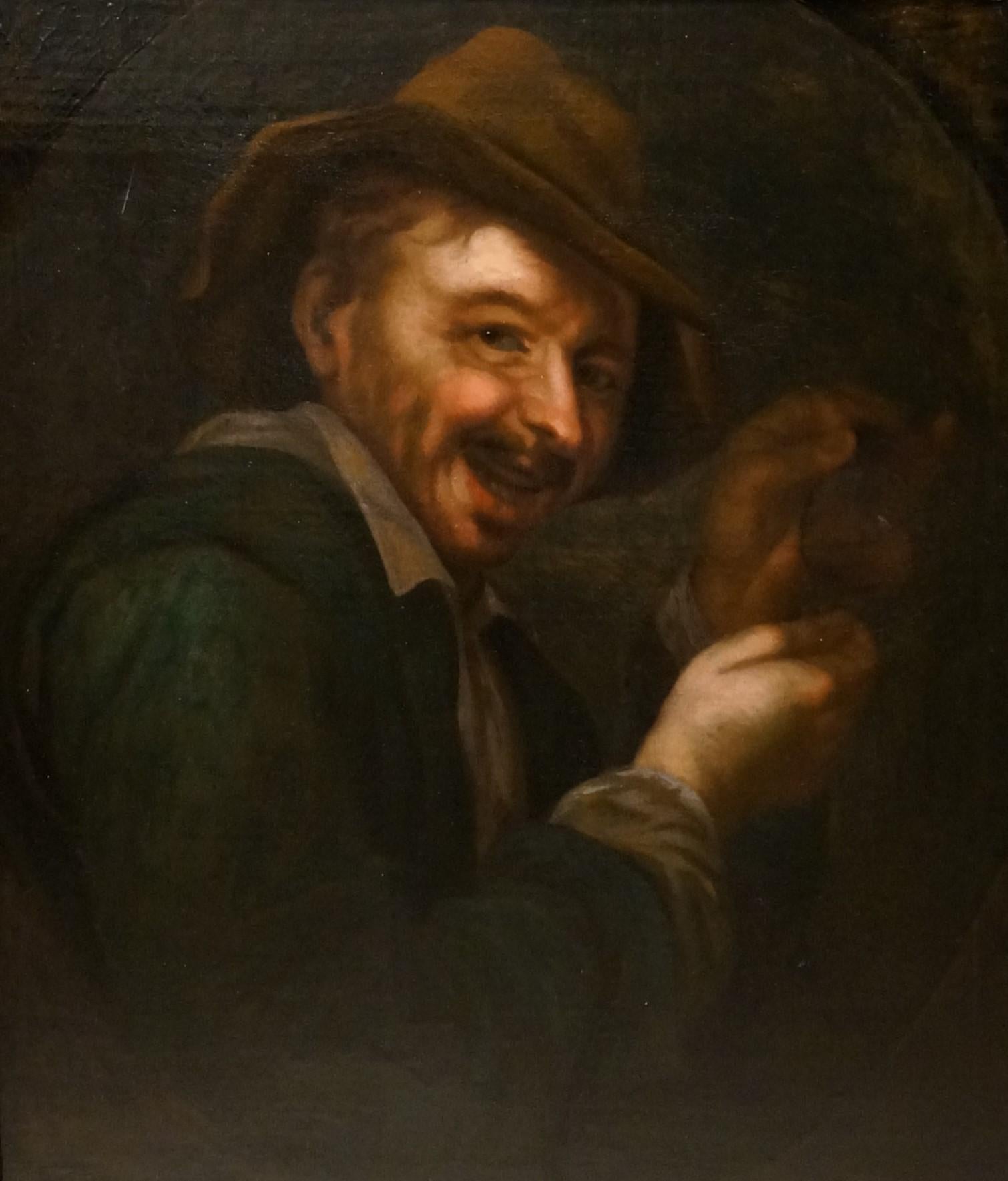 painting surprised man
