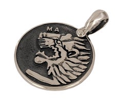 Petrvs  Lion Coin Amulet Sterling Silver
