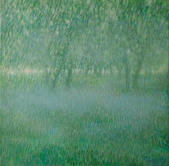 Shining - Oil Painting Colors Green White 