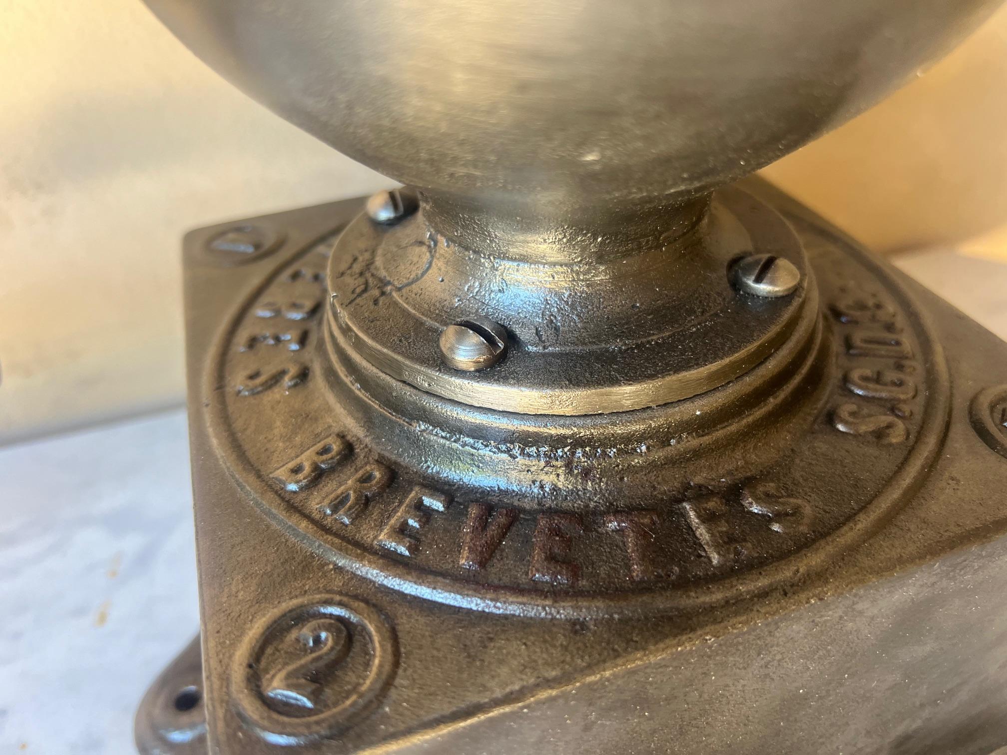 Peugeot Freres Cast Iron Coffee Grinder , 19th Century 3