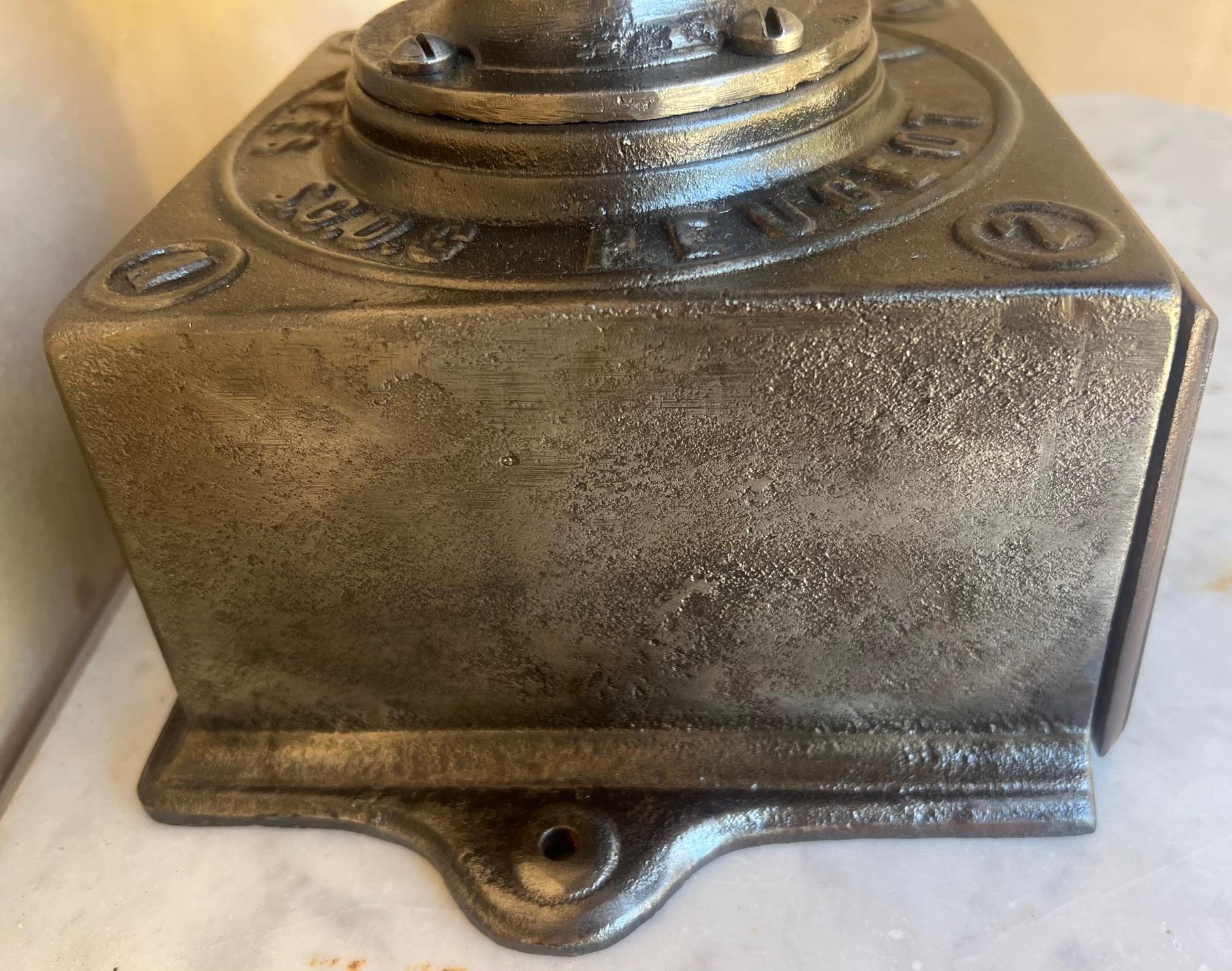 Peugeot Freres Cast Iron Coffee Grinder , 19th Century 6