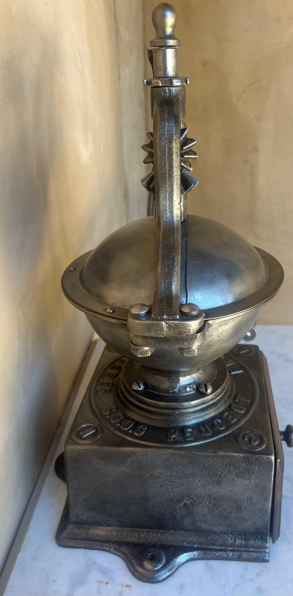 Peugeot Freres Cast Iron Coffee Grinder , 19th Century 7