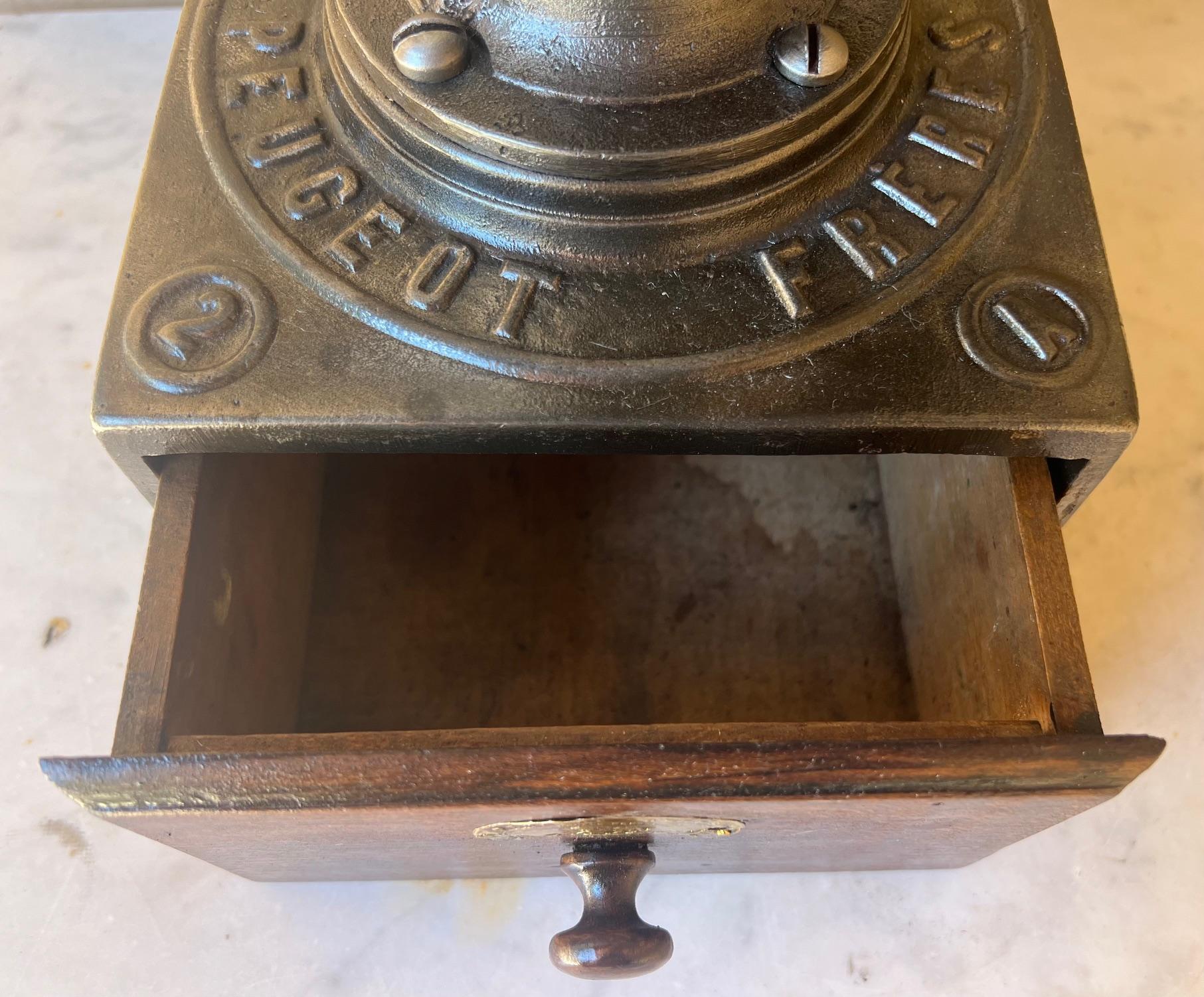 Peugeot Freres Cast Iron Coffee Grinder , 19th Century 9