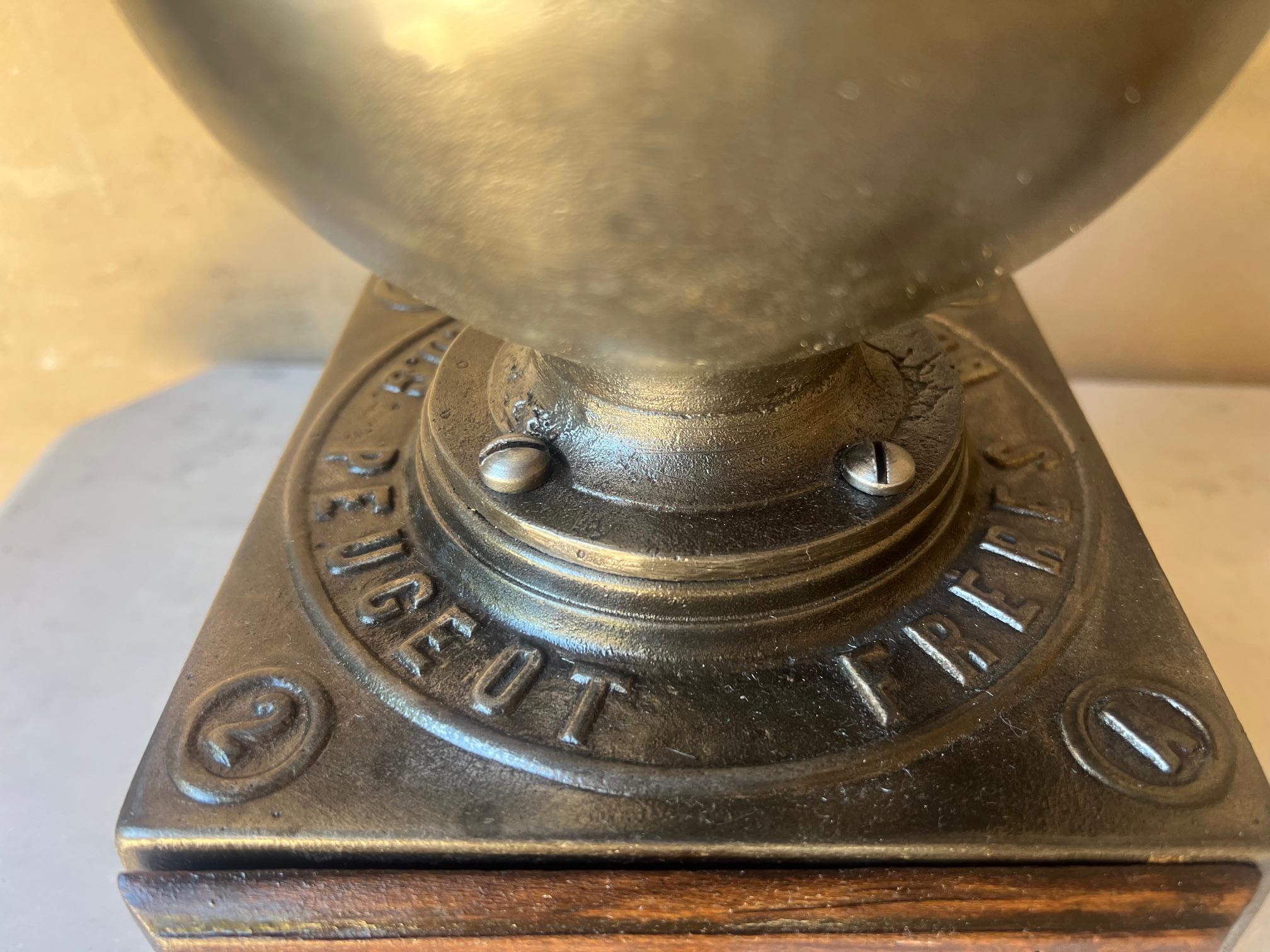 Peugeot Freres Cast Iron Coffee Grinder , 19th Century In Good Condition In Ross, CA