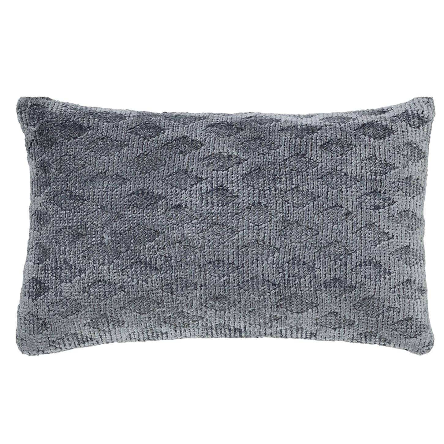 Modern Pewteer Gray Throw Pillow For Sale
