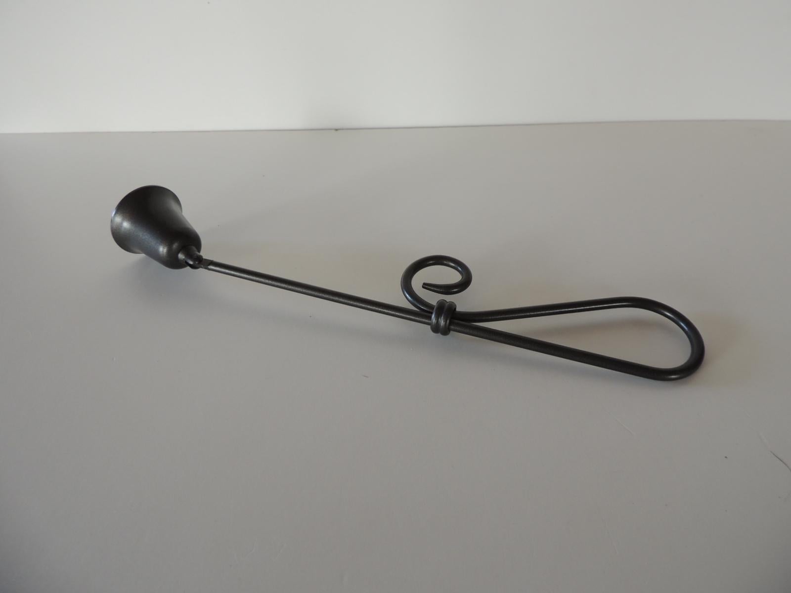 Pewter articulated arm candle snuffer
Size: 9.5