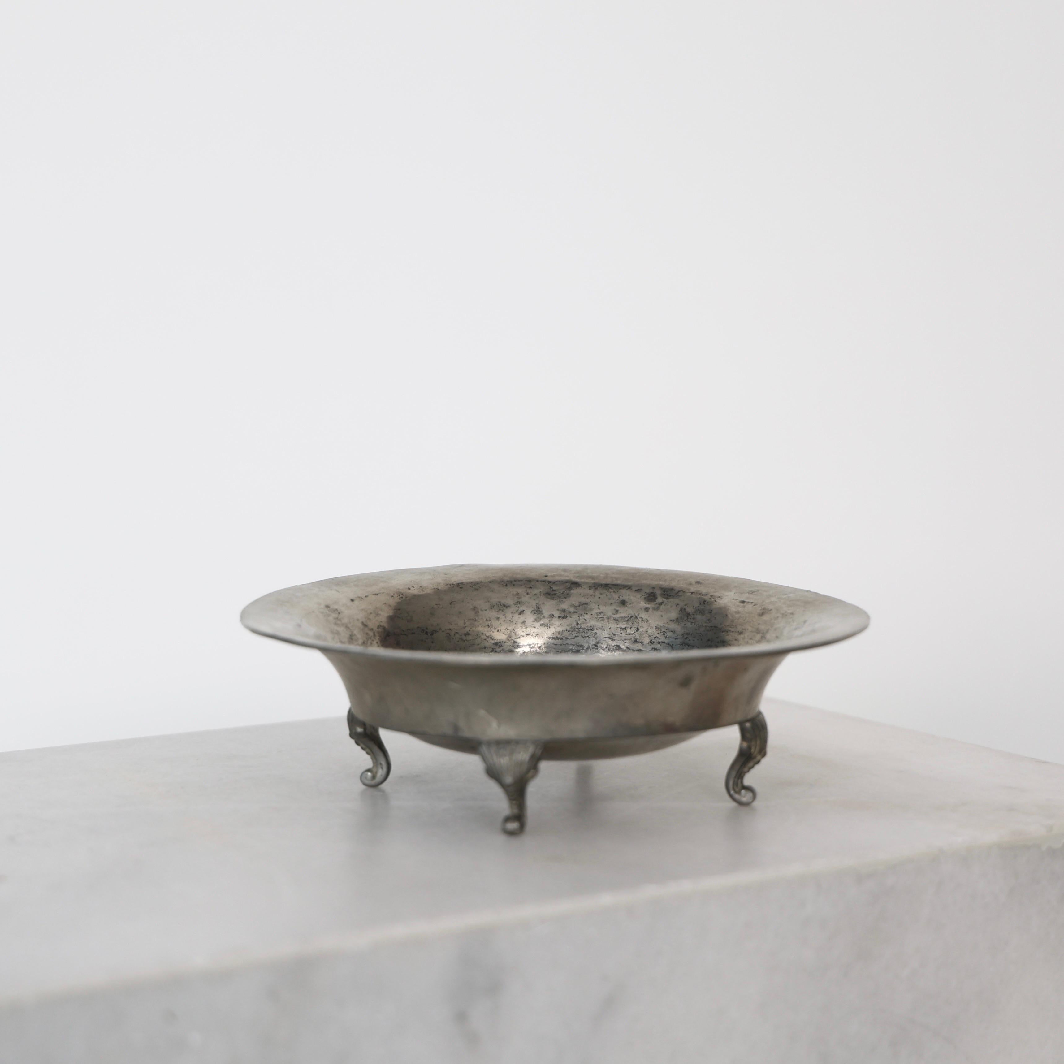 Art Deco Pewter Bowl by Just Andersen, 1920s, Denmark For Sale