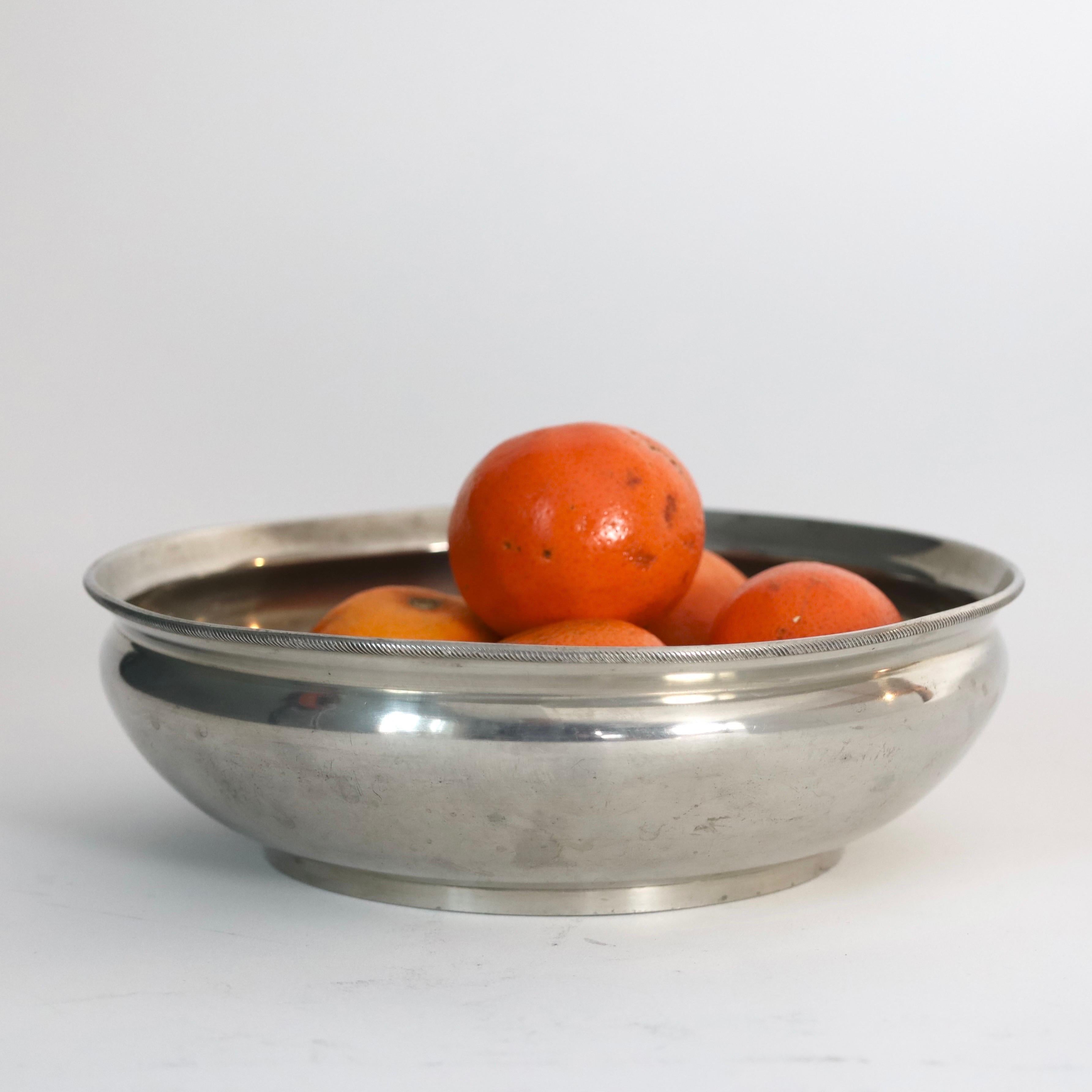 Pewter Bowl by Just Andersen, 1920s, Denmark For Sale 1