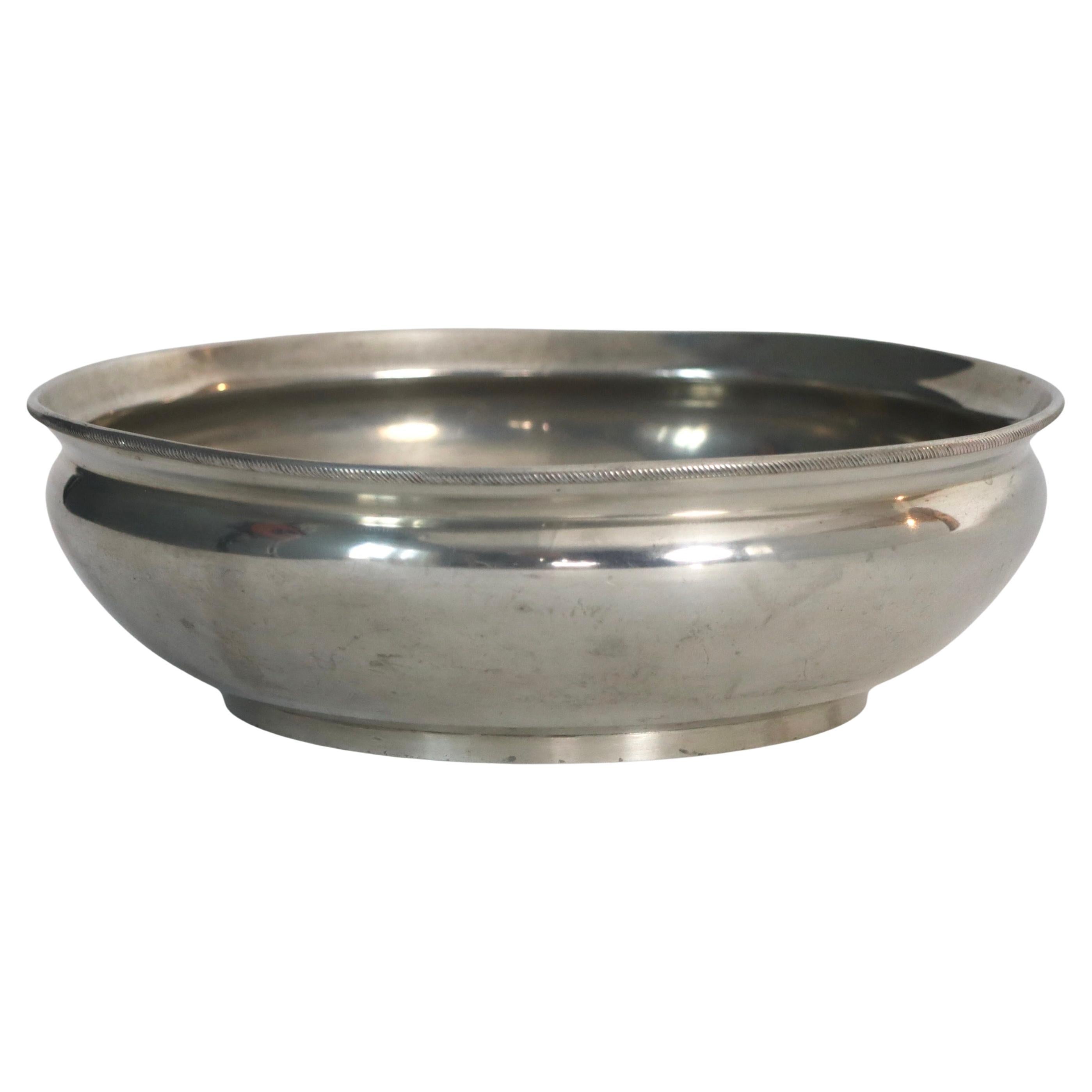 Pewter Bowl by Just Andersen, 1920s, Denmark