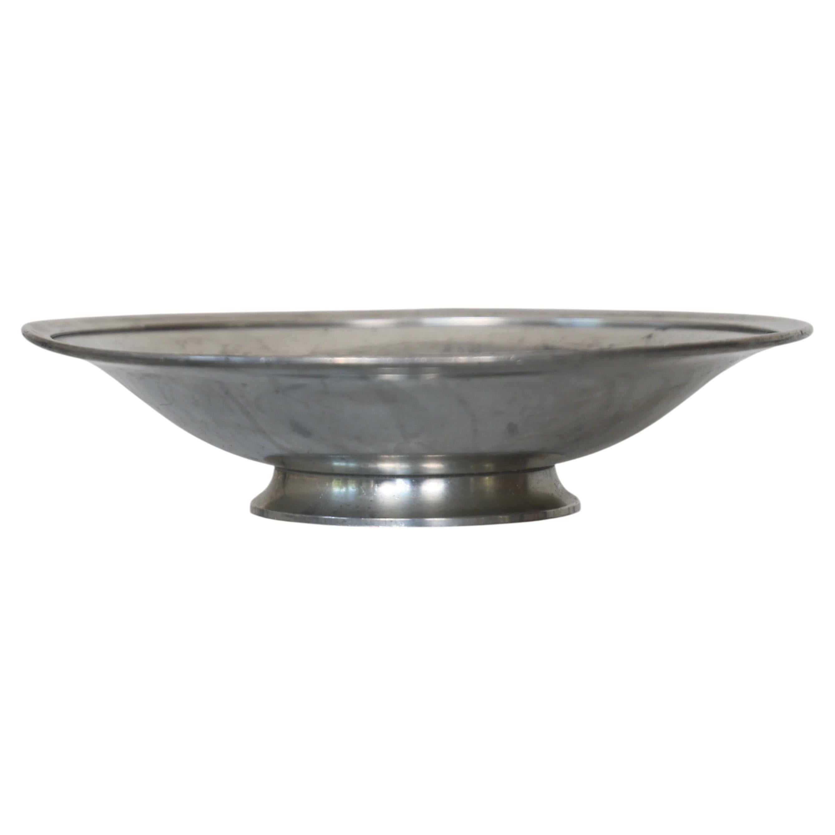 Pewter Bowl by Just Andersen, 1920s, Denmark