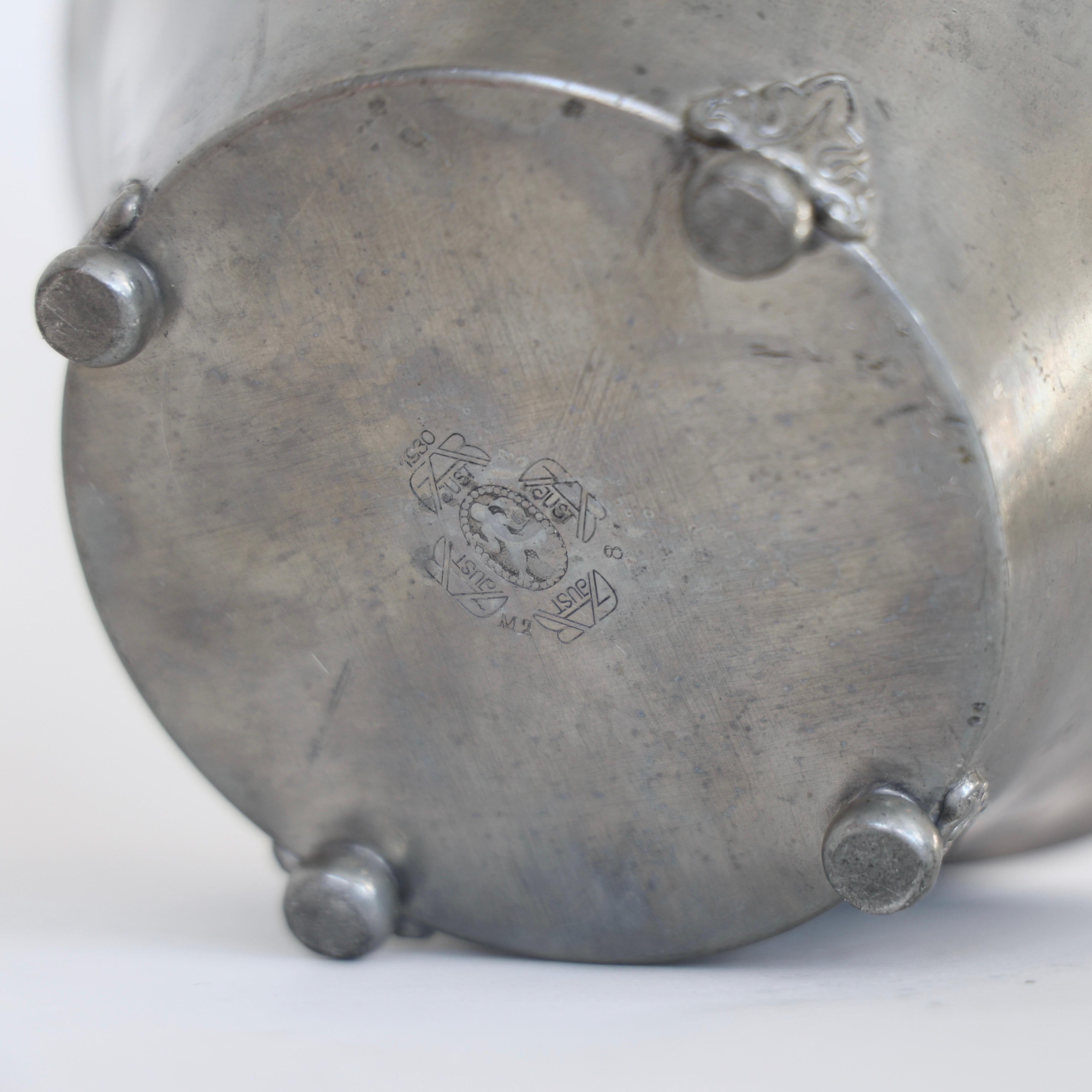 Pewter Bowl by Just Andersen, 1930s, Denmark For Sale 2