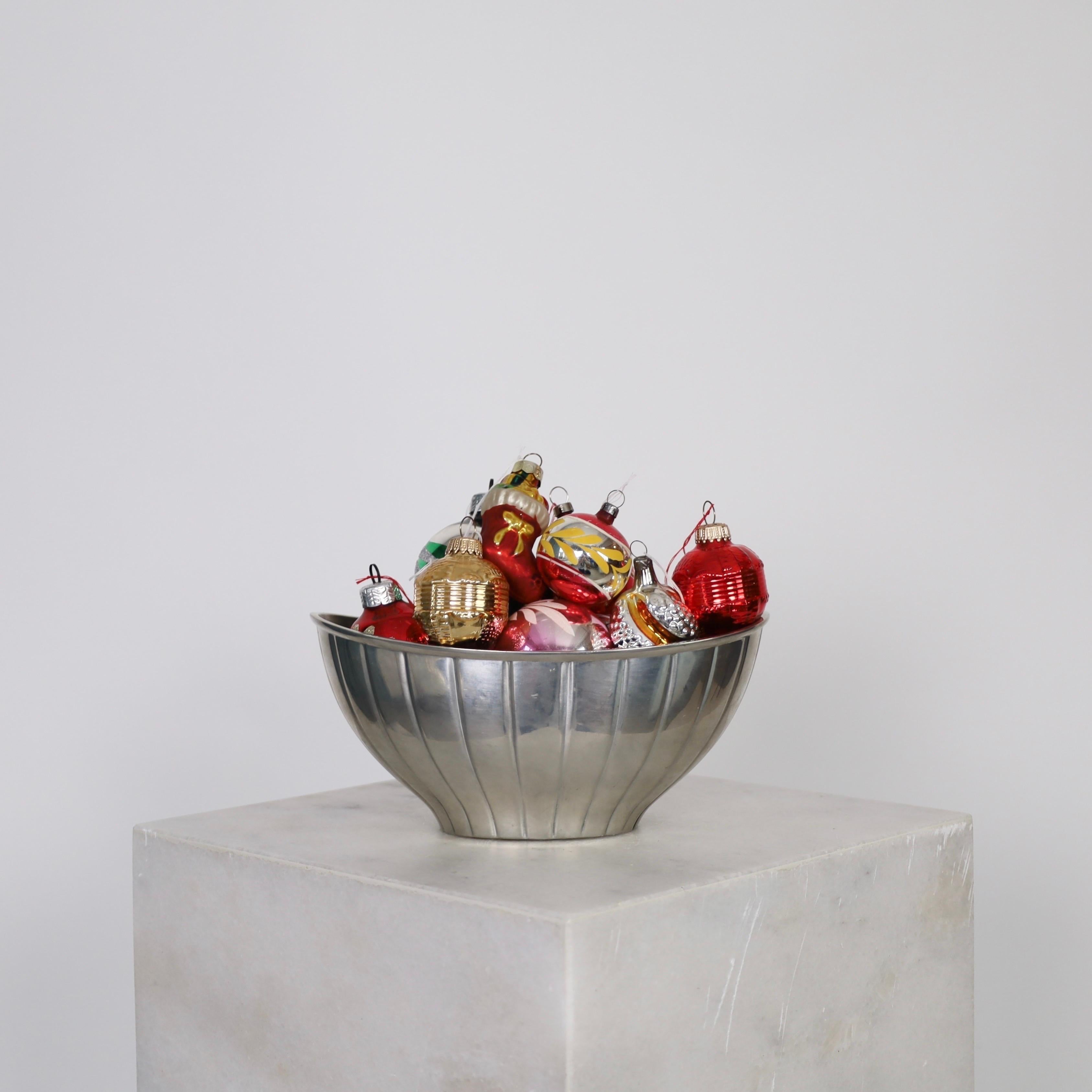 Pewter Bowl designed by Arne Erkers for Just Andersen, 1950s In Good Condition For Sale In Værløse, DK