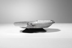 Pewter bowl signed unidentified 50's French design