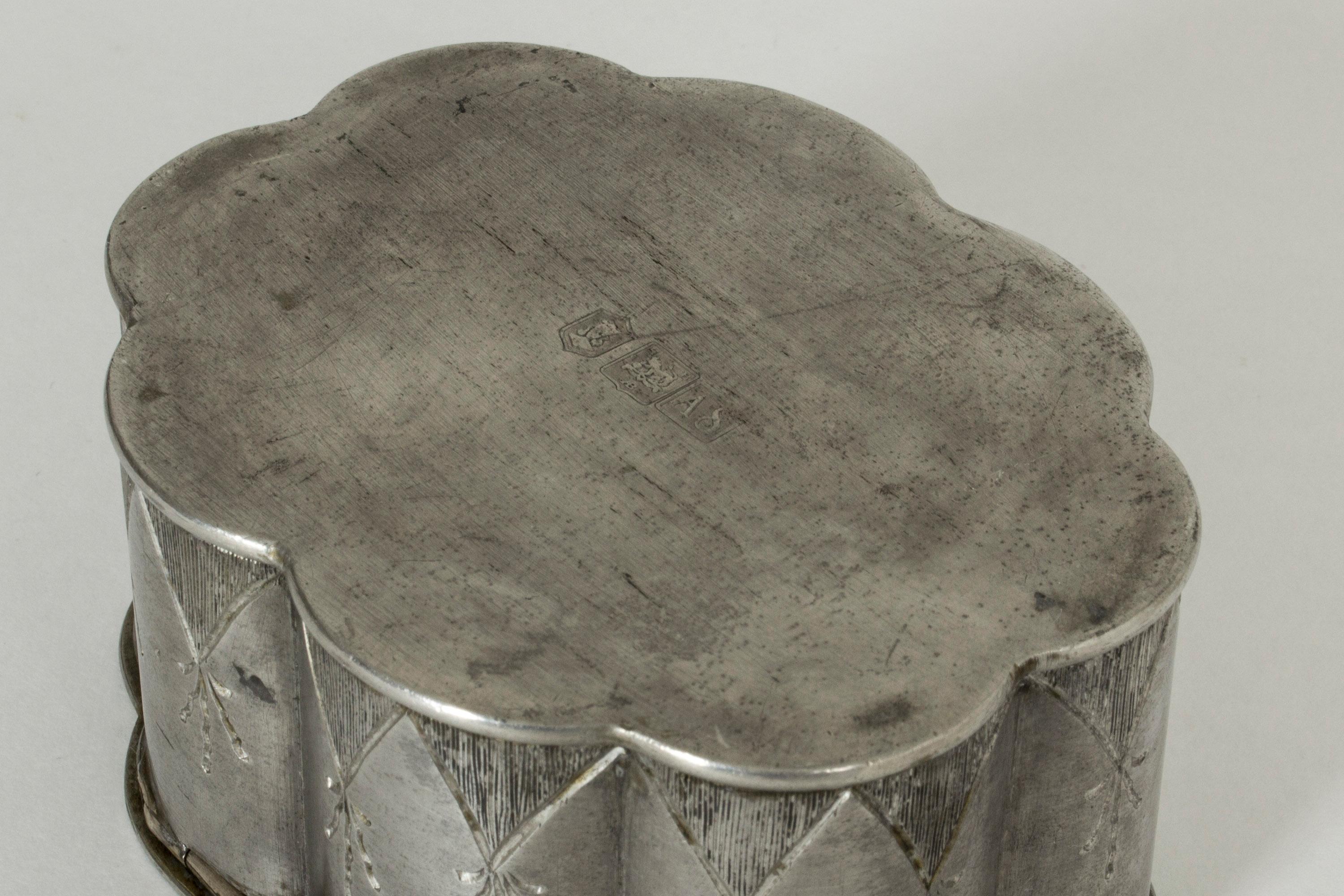 Pewter Box from Herman Bergman In Good Condition For Sale In Stockholm, SE