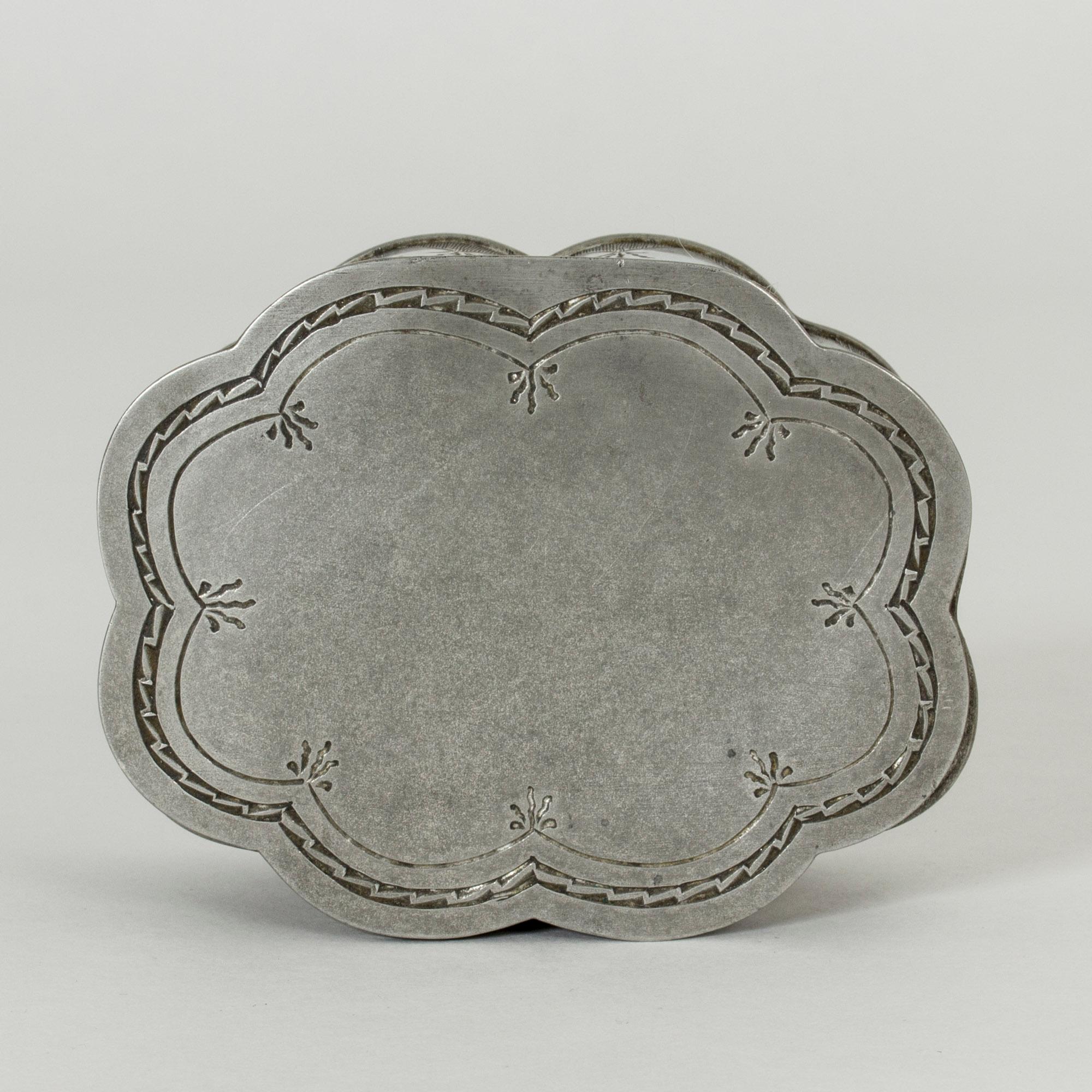 Early 20th Century Pewter Box from Herman Bergman For Sale