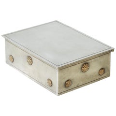 Pewter Box Produced in Stockholm, Sweden by C. G. Hallberg in 1934