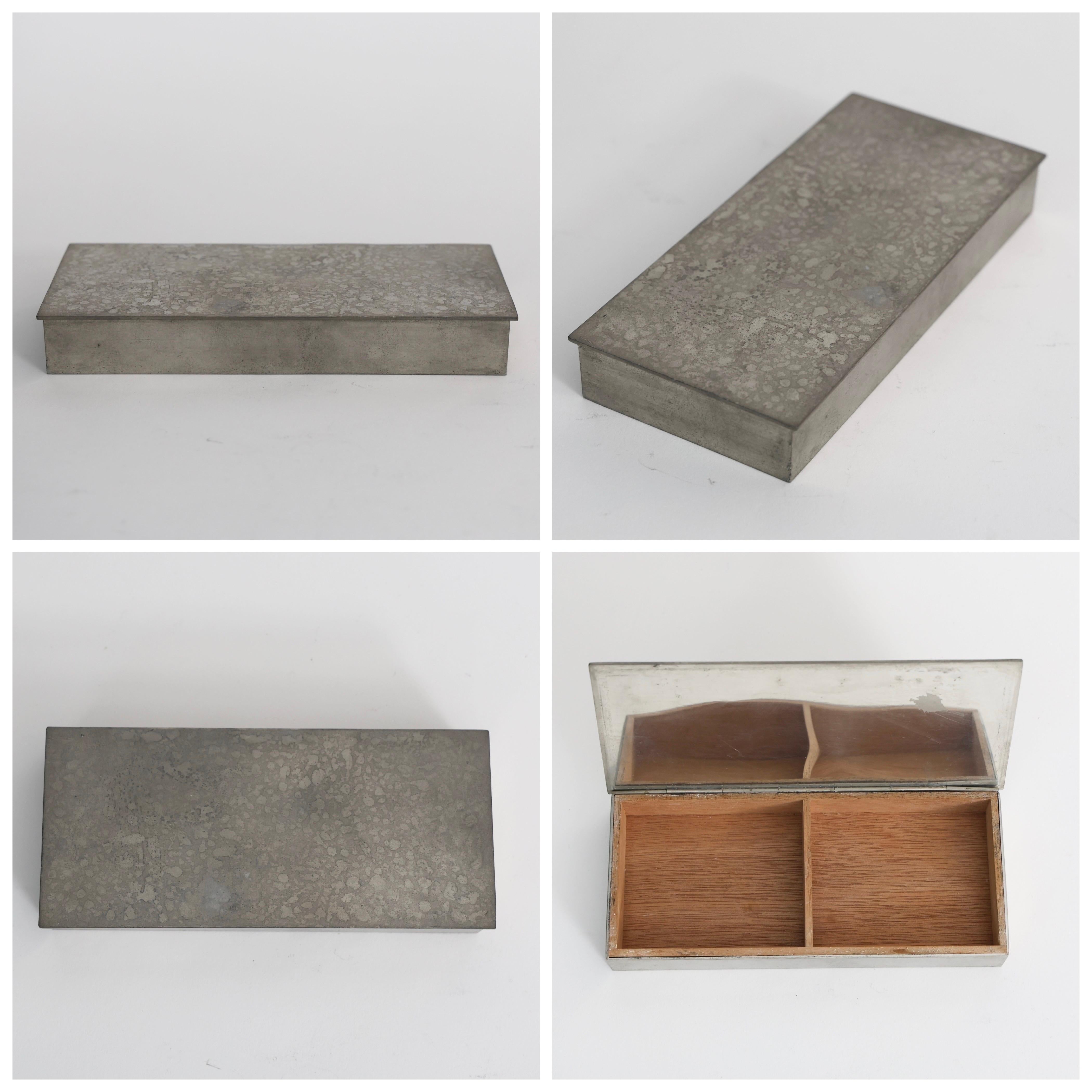 Pewter Box Trio designed by Arne Erkers for Just Andersen, 1950s, Denmark 5