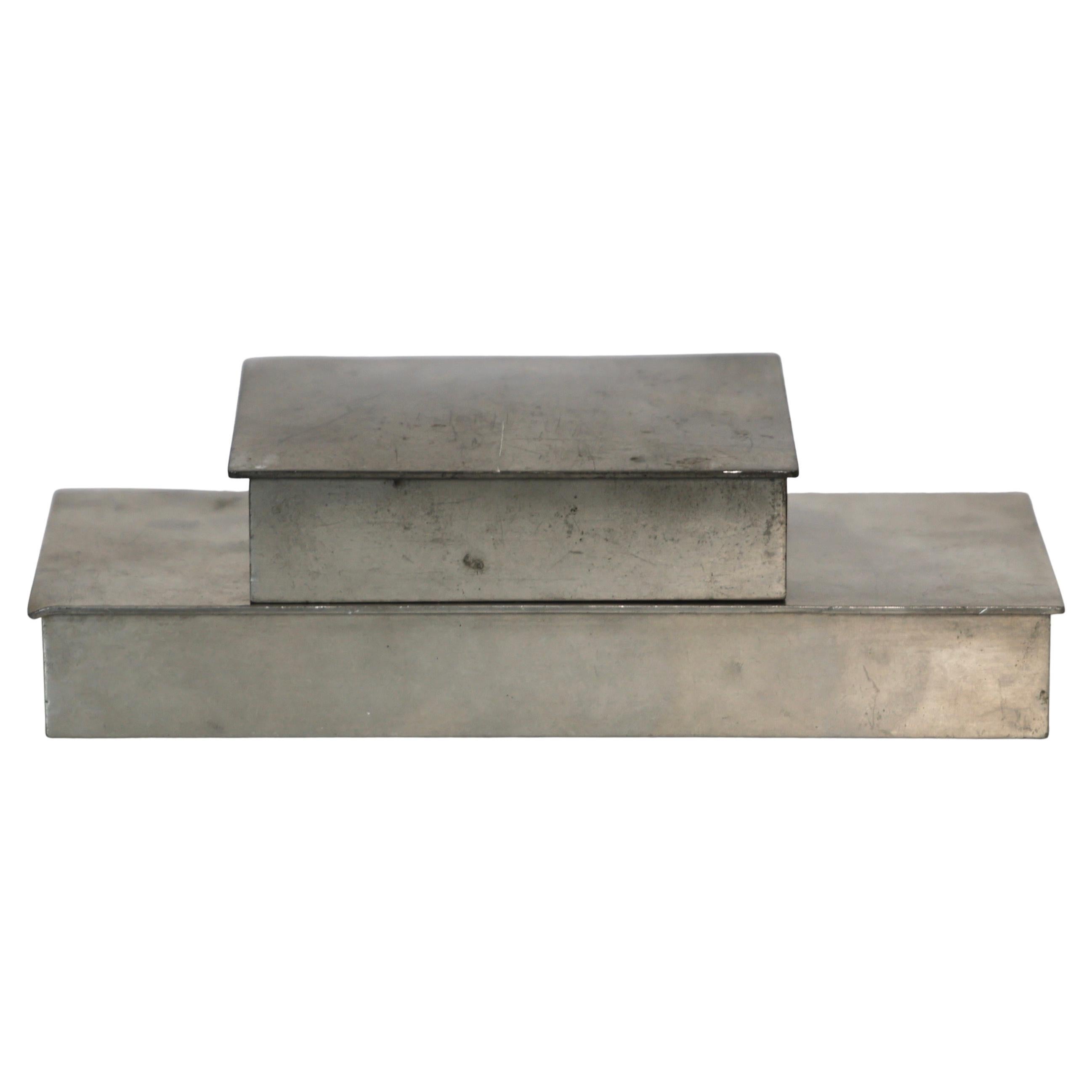 Pewter Boxes designed by Arne Erkers for Just Andersen, 1950s, Denmark en vente