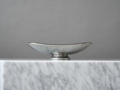 Pewter & Brass Art Deco Bowl by Nils Fougstedt for Svenskt Tenn, Sweden, 1920s.