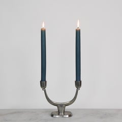 Portacandele in peltro di Just Andersen, 1950, Danimarca