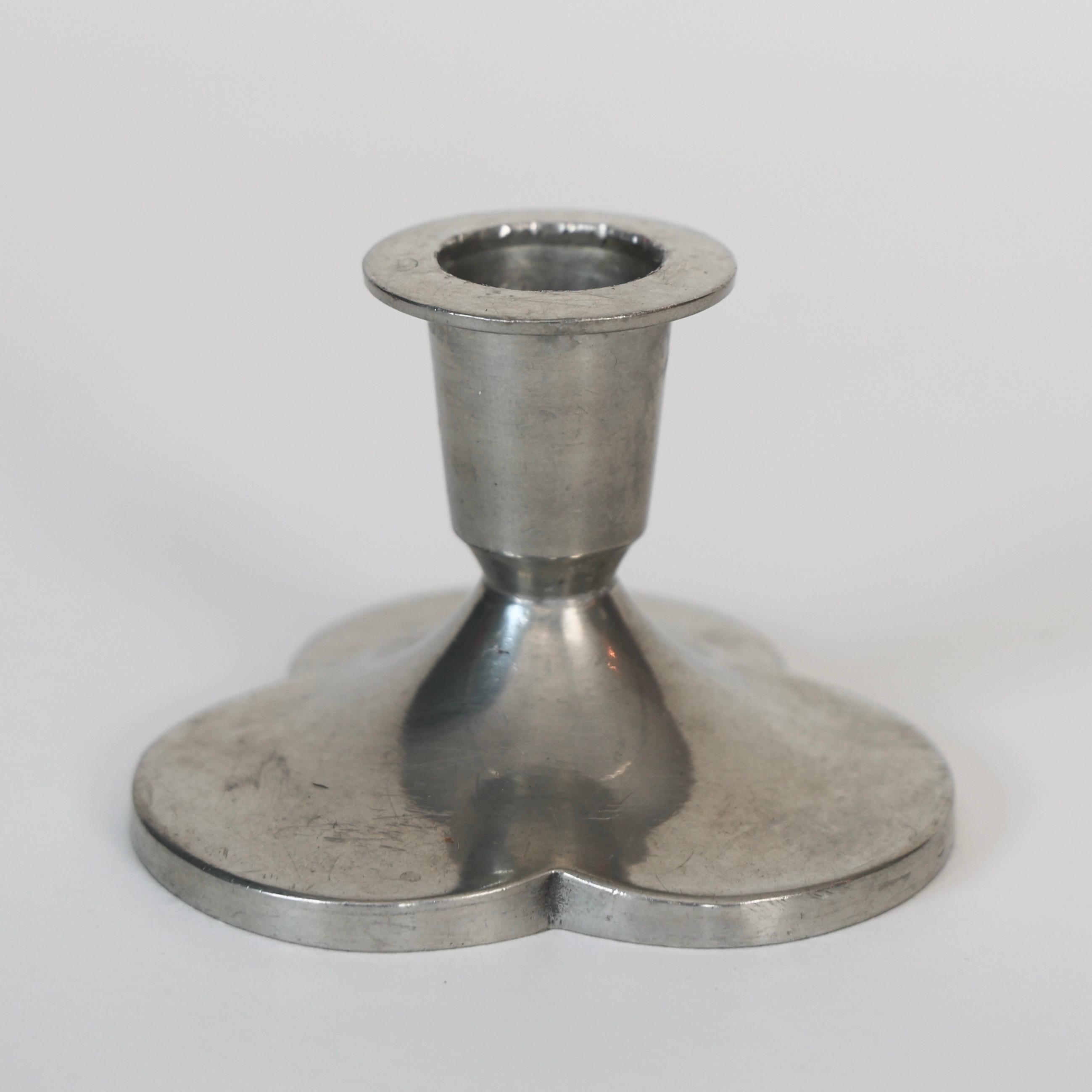 Pewter Candle Holders by Just Andersen, 1920s, Denmark For Sale 4