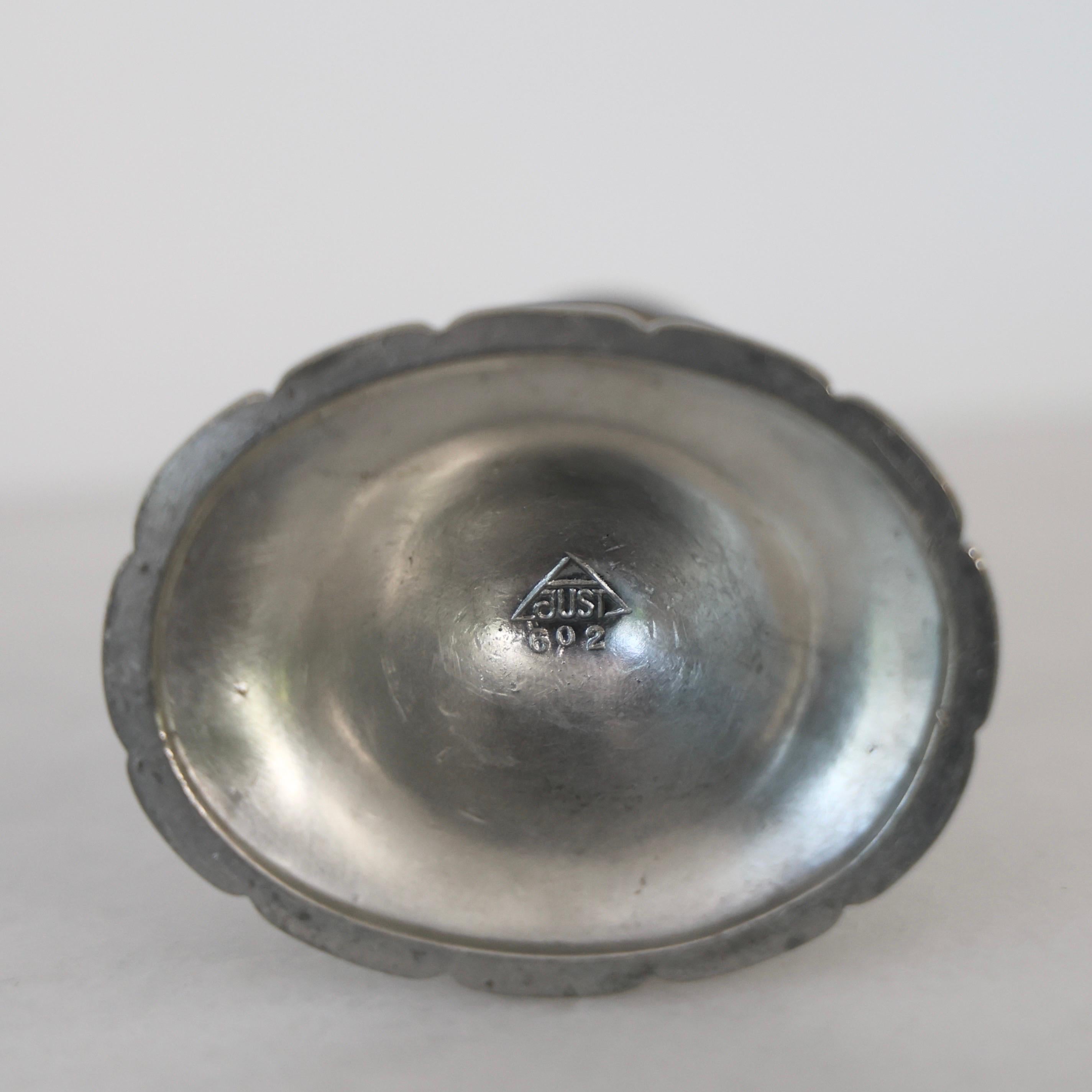 Pewter Candle Holders by Just Andersen, 1920s, Denmark For Sale 5