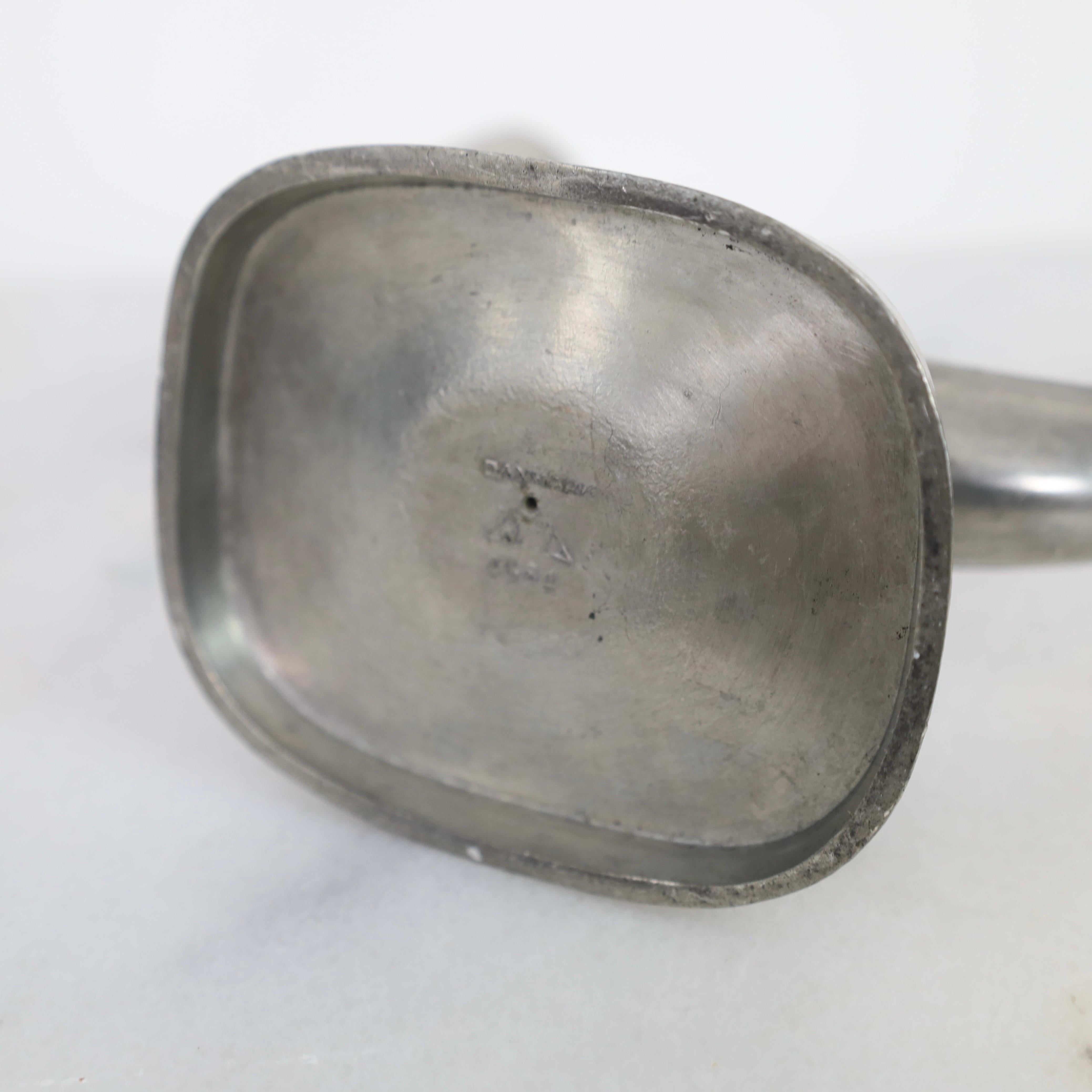 Pewter Candle Holders by Just Andersen, 1950s, Denmark For Sale 6