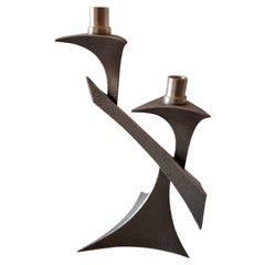 Pewter Candlebra 1950 Perfect Conditions