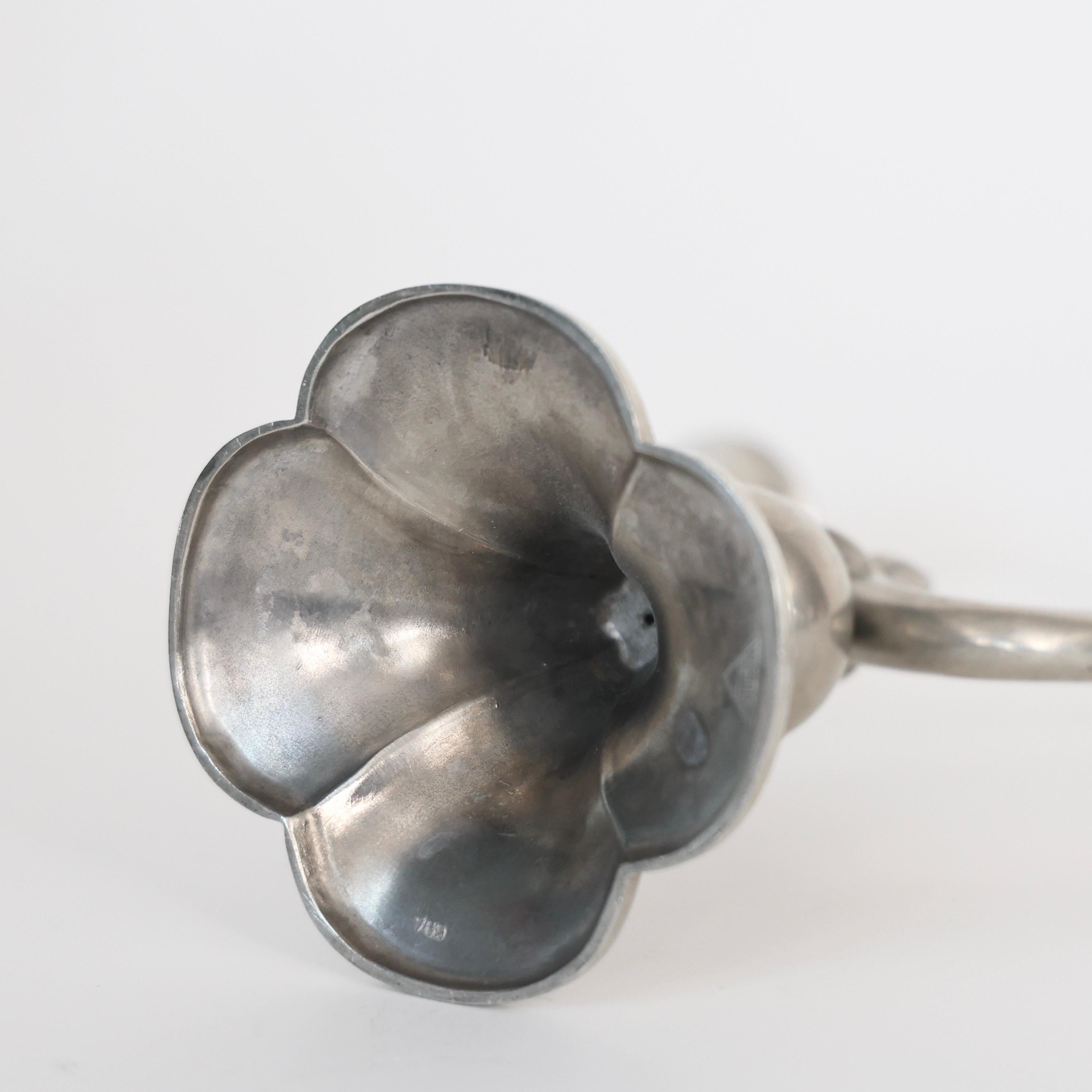 Pewter Candlestick Holders by Just Andersen, 1920s, Denmark For Sale 3