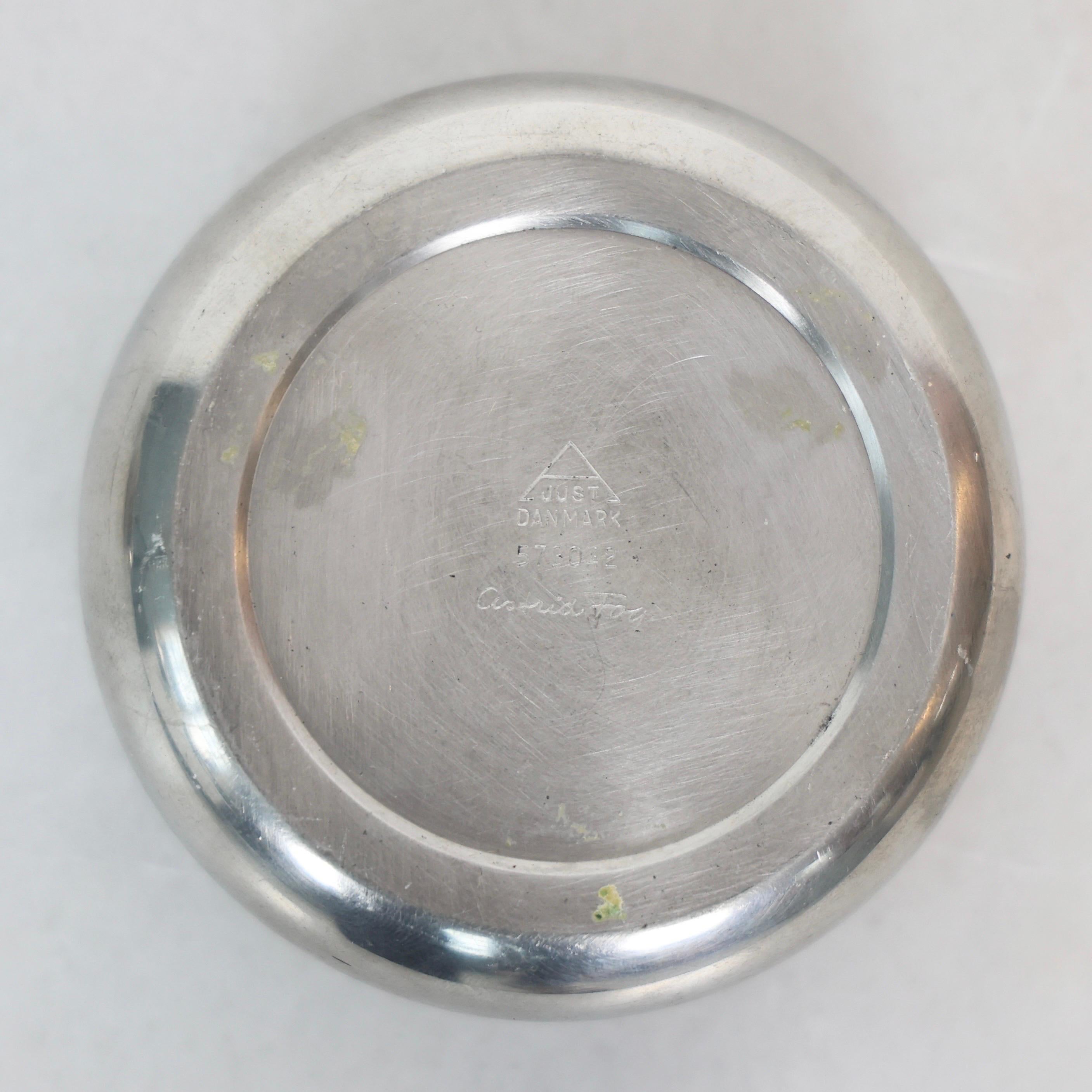 Pewter Candlesticks designed by Astrid Fog for Just Andersen, 1970s, Denmark For Sale 2