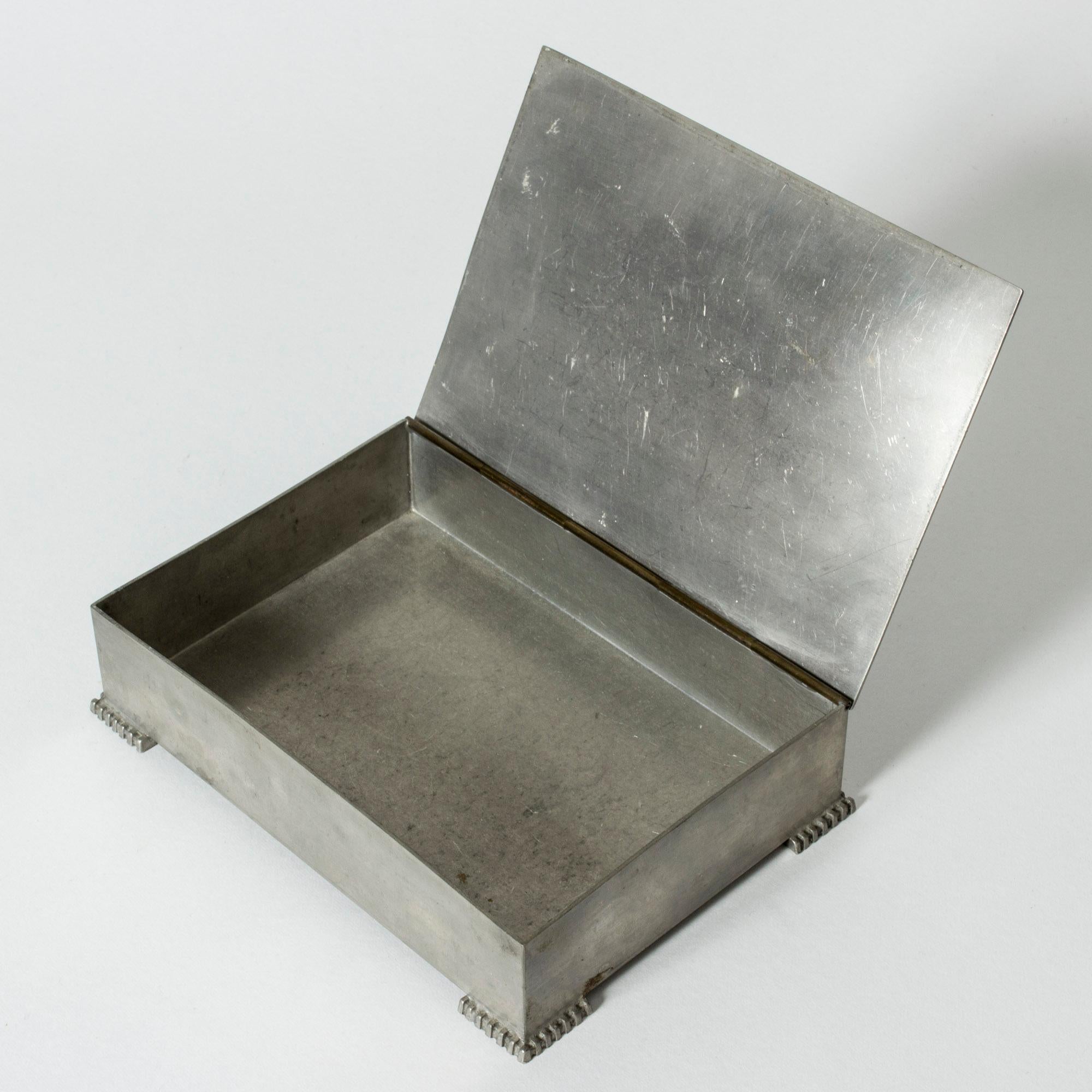 Mid-20th Century Pewter Case from Svenskt Tenn