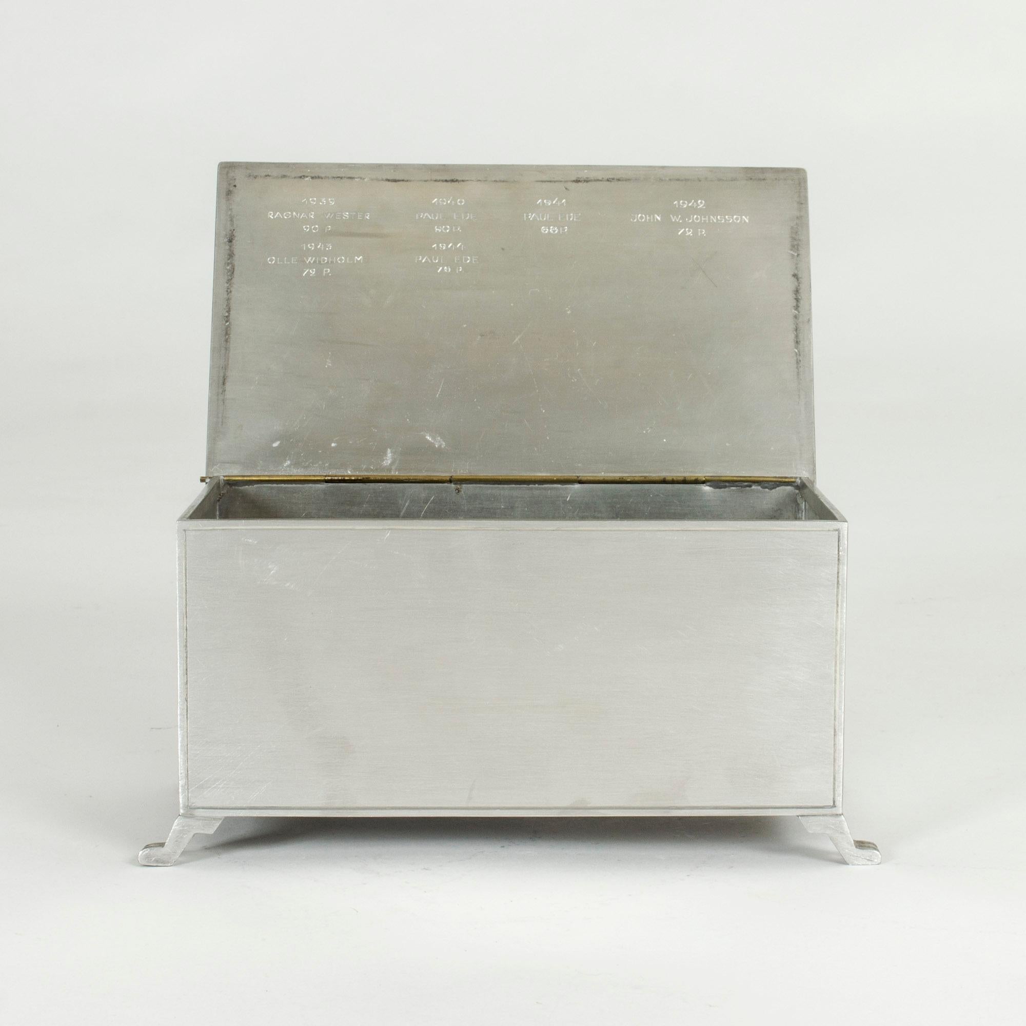 Swedish Pewter Case with 